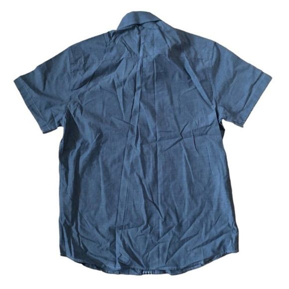 Jack & Jones Blue Button Up Shirt Size XL - Picture 3 of 8